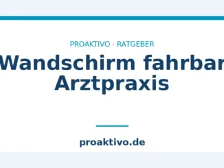 Wandschirm fahrbar Arztpraxis