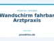 Wandschirm fahrbar Arztpraxis