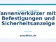 Wannenverkürzer mit 2 Befestigungen und Sicherheitsanzeige