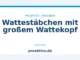 Wattestäbchen mit großem Wattekopf