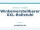 Winkelverstellbarer XXL-Rollstuhl