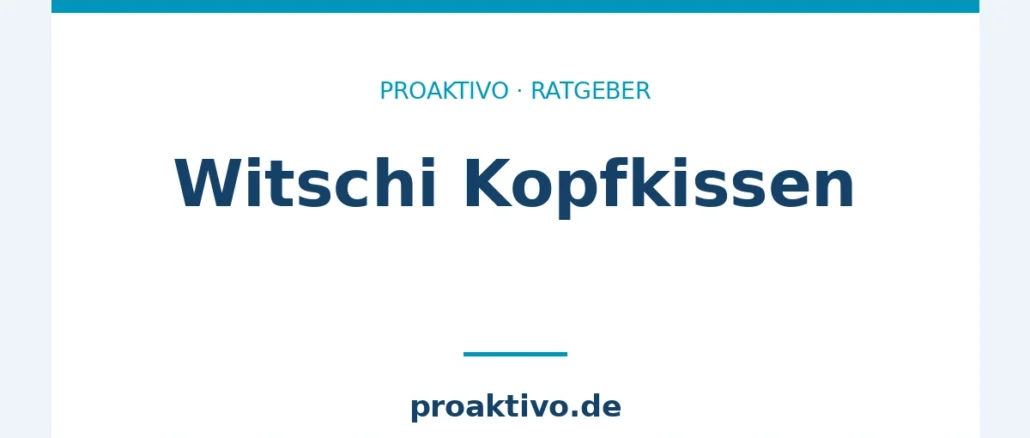 Witschi Kopfkissen