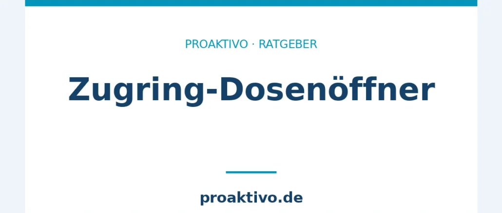 Zugring-Dosenöffner